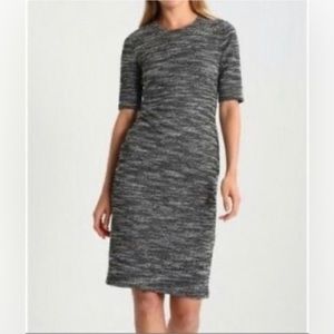 NWT Banana Republic Grey tweed MIDI dress 2P